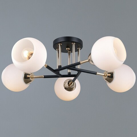Люстра на штанге ILLUMICO LIBRA IL0689-5CSQ-24 BK FGD LIBRA