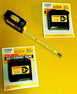 Рулетка TAJIMA In Lock (INL30MY) 3м/13мм, с окошком для внутренних измерений,2-х сторонняя шкала