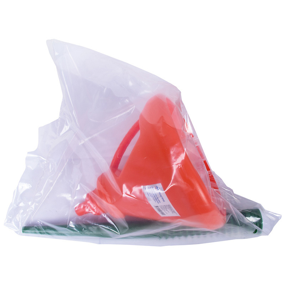 МАСТАК (135-00004) Воронка с гибким сливом, полиэтиленовая, 190 х 190 х 540 мм