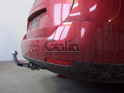 Фаркоп оцинкованный Galia S095A для SEAT Ibiza IV хетчбек 3/5 дверей 2008-2017, Ibiza ST универсал 2010-2017(паспорт и сертификат в комплекте)(без электрики)