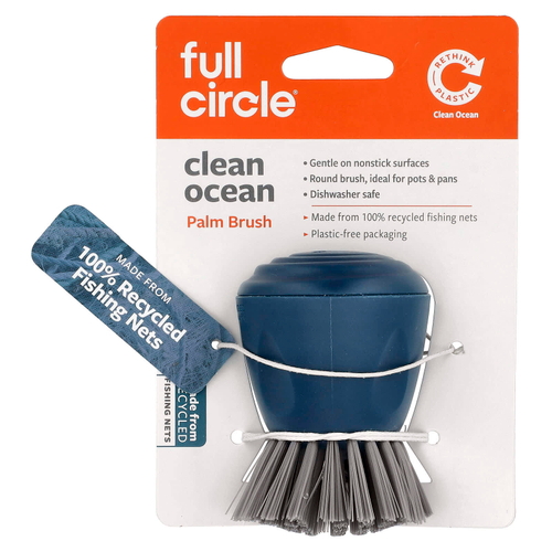 Full Circle, Clean Ocean Palm Brush, очищающая смесь, 1 шт.