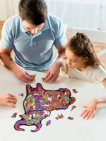 Бык от Chapa - Деревянный пазл большой. Детали разной формы, уникальные картины которые вы собираете сами