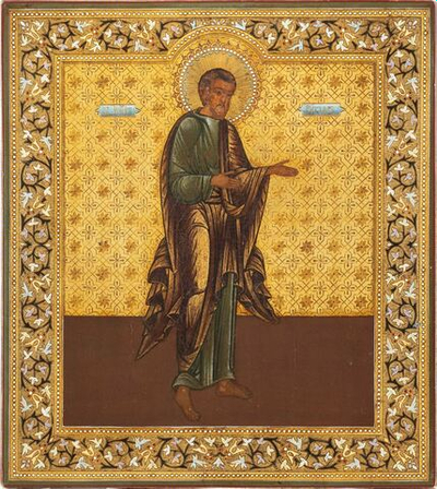 Виктор Дамасский святой мученик. Деревянная икона на левкасе