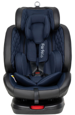 Автокресло детское ISOFIX YB102A (Blue PU/Темно-синий экокожа)
