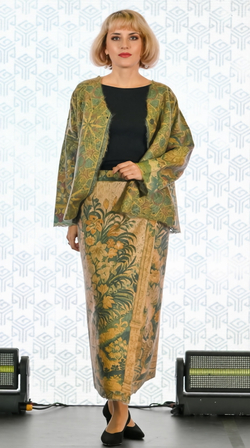 Юбка «Вердюра», принт по мотивам средневекового гобелена 17 века