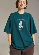 Футболка Called a Garment Landscape Изумрудная