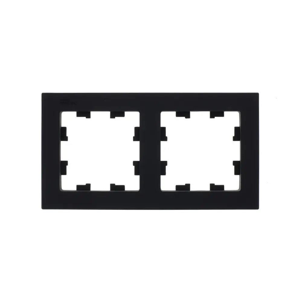 ATLASDESIGN 2-постовая РАМКА, универсальная, КАРБОН