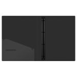 Папка на 4-х кольцах, 24мм, Berlingo Soft Touch, 700мкм, внутренний карман, черная