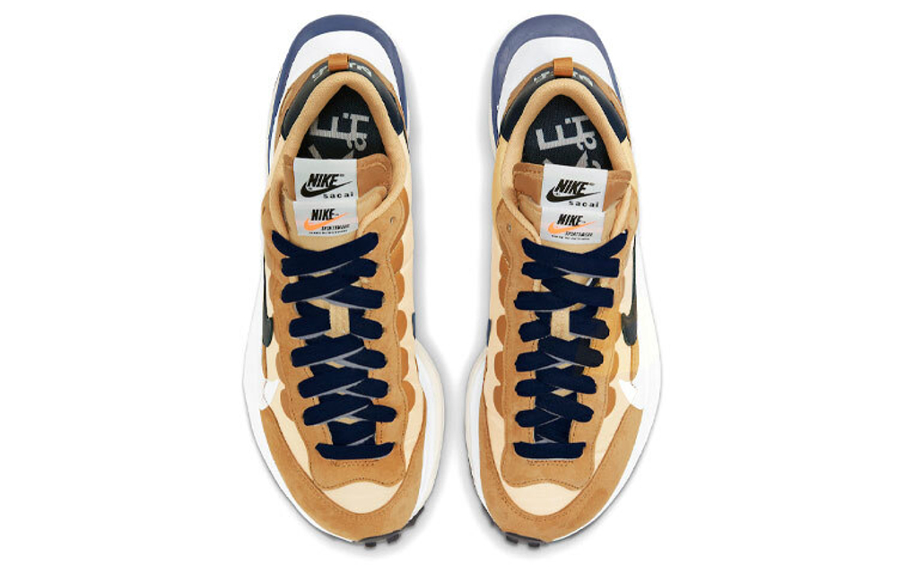 Кроссовки Sacai X Nike Vaporwaffle Sesame And Blue Void
