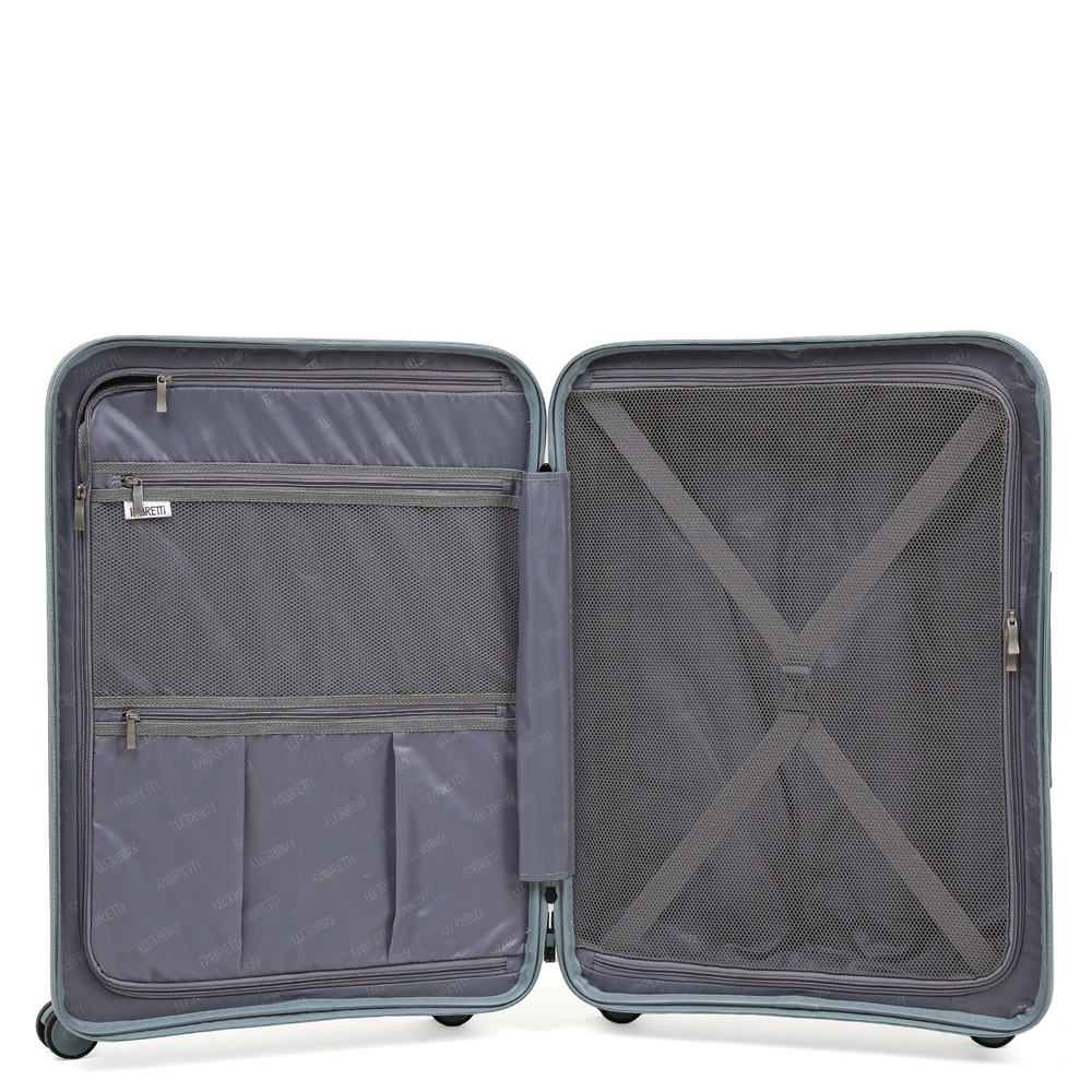 Чемодан средний (М) полипропилен "Fabretti"