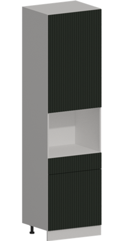 Кухня Модуль ШП1Я 600М Графит / Насыщенно-зеленый