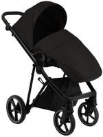 Детская коляска Roan Sol 2.0 3 в 1 с автокреслом Pituso Baesa Pro Black SLL/30/T Caviar Black/Black/руч.Black