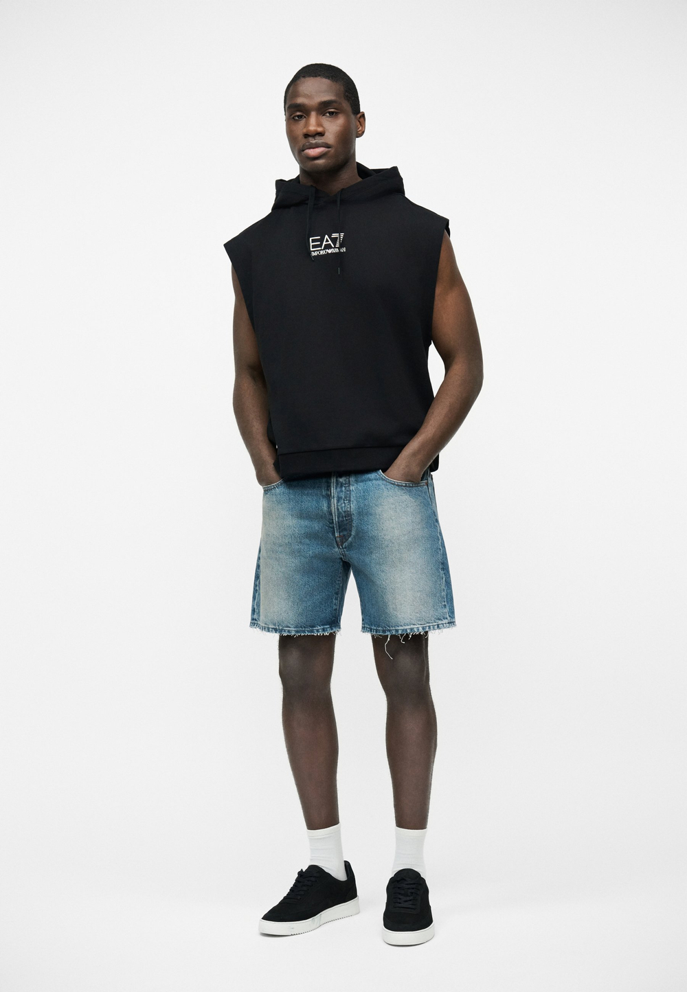 EA7 Emporio Armani UNISEX - Толстовка с капюшоном - Чёрный