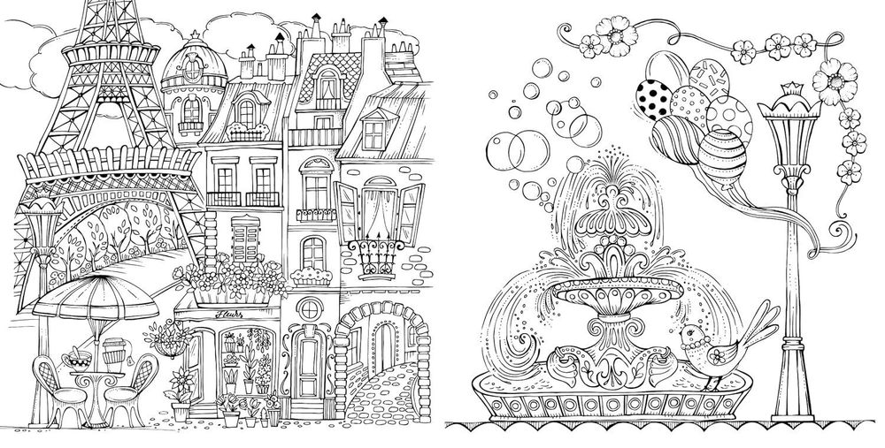 Meine Reise durch Europa. Rita Berman. Coloring book