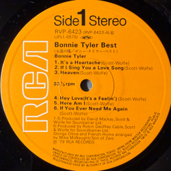 Виниловая пластинка Bonnie Tyler ‎– The Best Of Bonnie Tyler LP