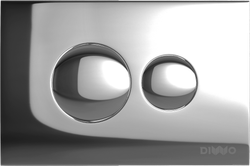 Кнопка смыва для унитаза DIWO 7312 пластик, цвет хром