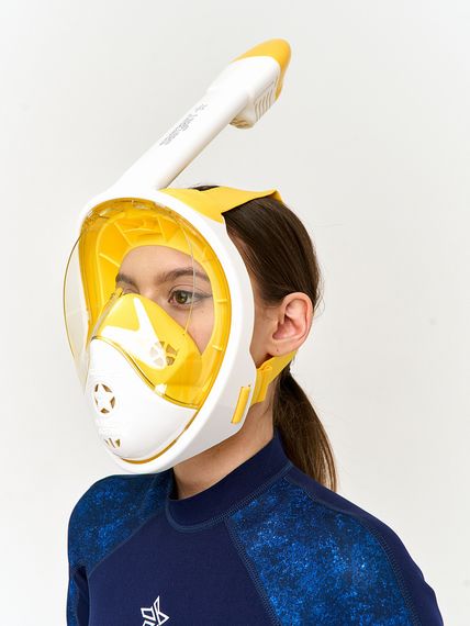 Маска полнолицевая Sargan Планета океан 2.0 белый/желтый