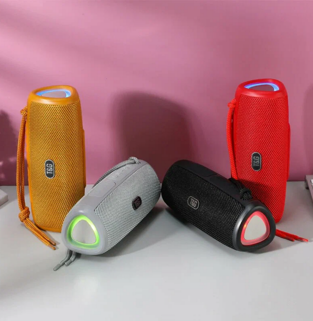 Беспроводная колонка TG-344 (10W/TF/USB/FM) LED Light
