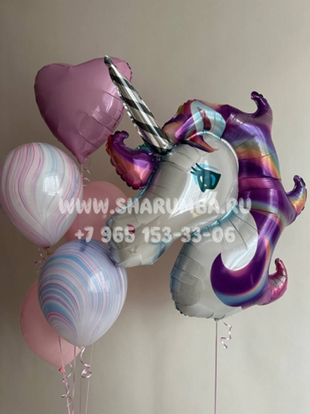 Композиция "Сиреневый единорожка"