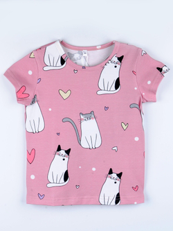 Футболка трикотажная для девочки 3-6 лет Fleur de Vie