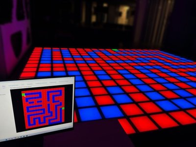 Интерактивный светодиодный пол "Арена Pixel battle"