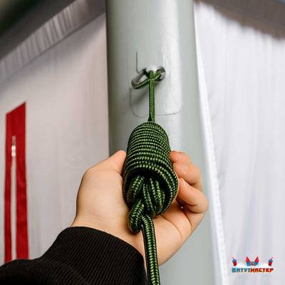 Пневмокаркасная всесезонная палатка «Универсал» 4×2,5×2,5 м — из ПВХ, оранжевая