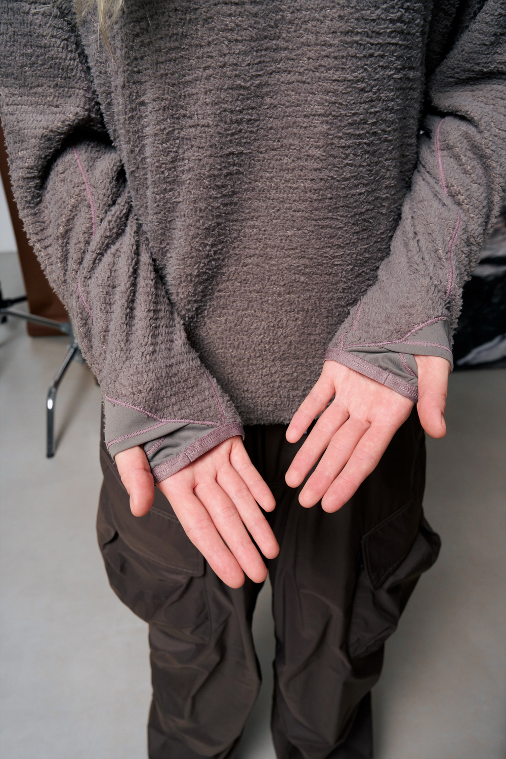 Худи Nothomme Blue Monte Lightweight Hooded Fleece Shirt "Rock Gray"