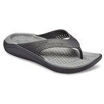 Шлепанцы Crocs LiteRide Flip Black Slate Grey
