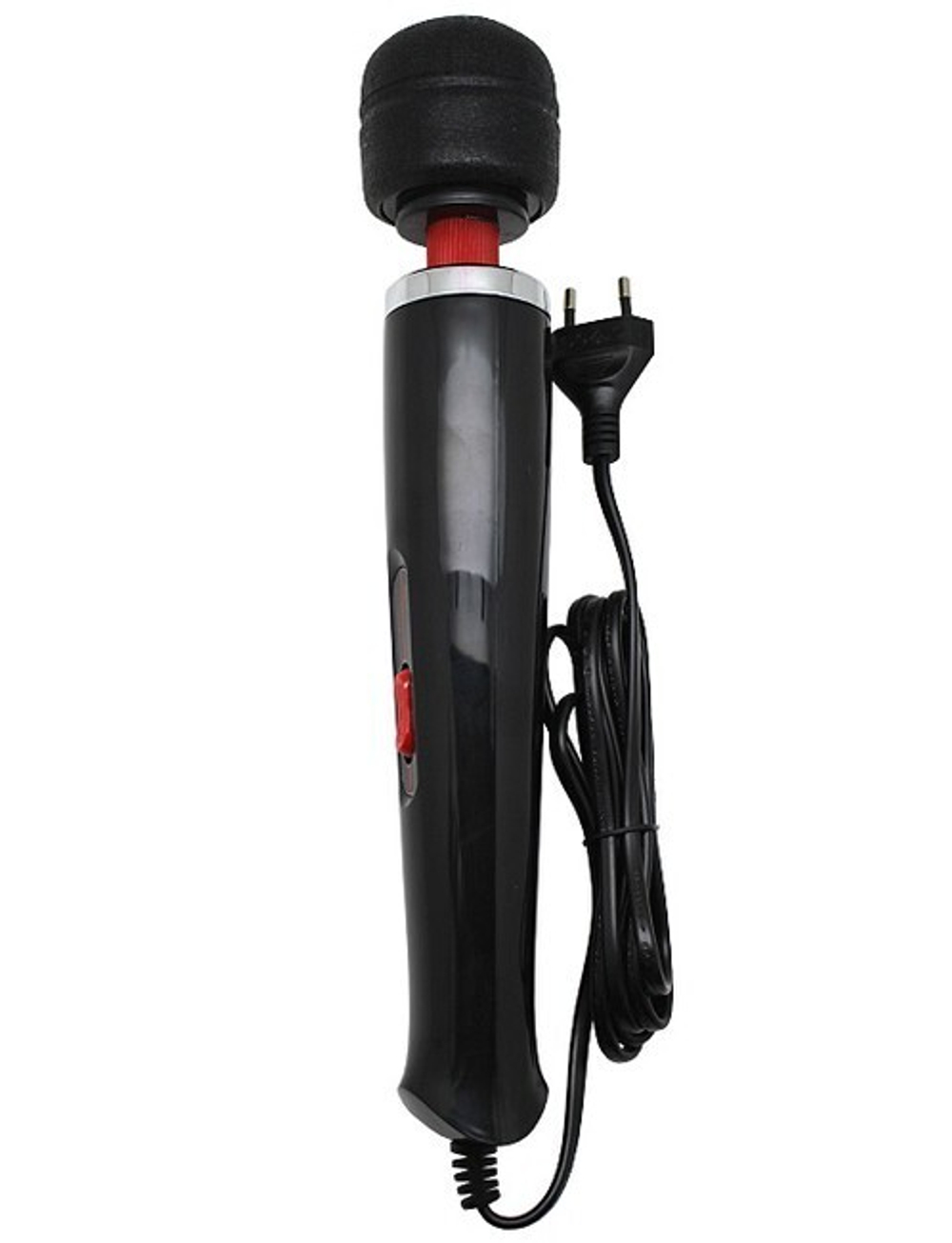 Супер-вибромассажер для принудительного оргазма из серии BDSM (2 скорости) чёрный (Цвет: черный)