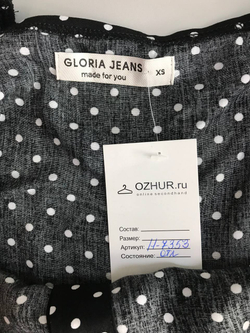 Топ Gloria Jeans в горошек, маркировка XS, визуально на 42 размер