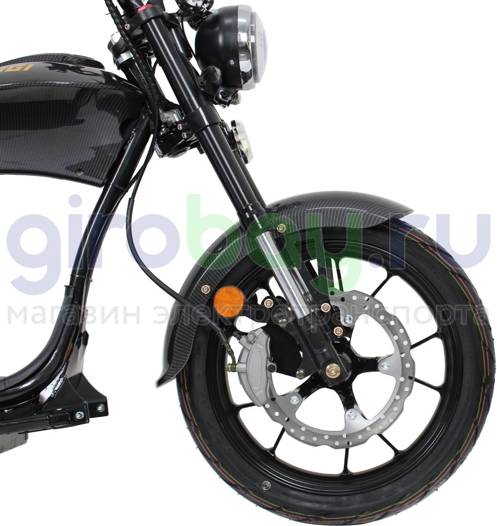 Электроскутер IKINGI HARLEY CHOPPER 4000W (60V/30Ah) - Чёрный Электроскутер IKINGI HARLEY CHOPPER 4000W (60V/30Ah) - Чёрный фото №6