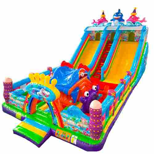 Коммерческий надувной батут «На морском дне 3», 15*7*7 м