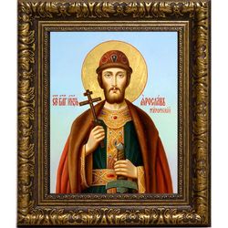 Ярослав (Константин)  Муромский Святой благоверный князь. Икона на холсте.