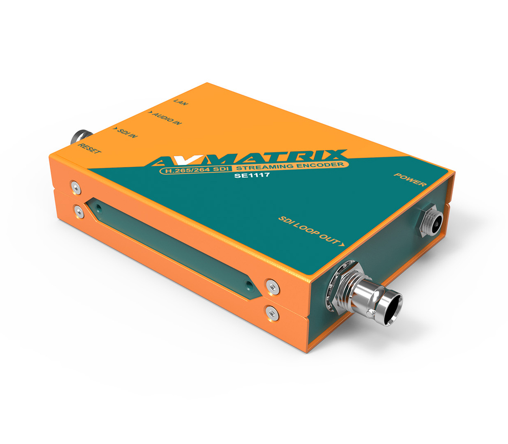 Энкодер AvMatrix SE1117, для стриминга, H.265/264, SDI
