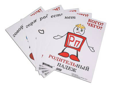 Комплект таблиц "Падежи-человечки", 6 шт