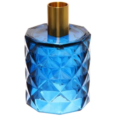 Подсвечник «Грани» 7,8*13 см, Сапфир