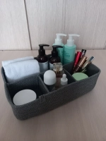 Органайзер для косметики плетеный