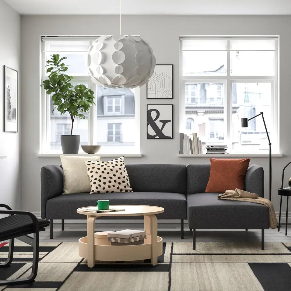 LILLEHEM 3-местный модульный диван с козетком ИКЕА