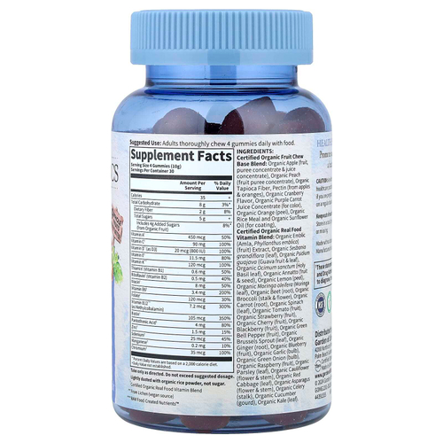 Garden of Life, Organics, мультивитамины для мужчин, органические ягоды, 120 веганских жевательных капель
