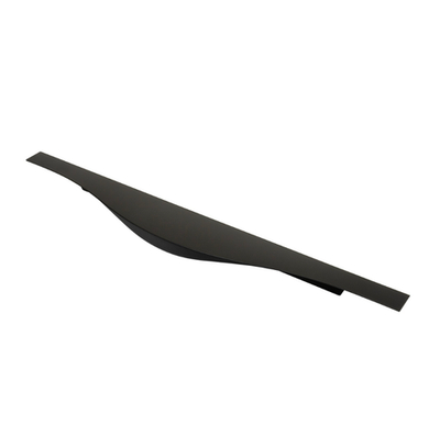 Ручка торцевая, 400 мм (фасад 18 мм), матовый черный RT-002-400 BL