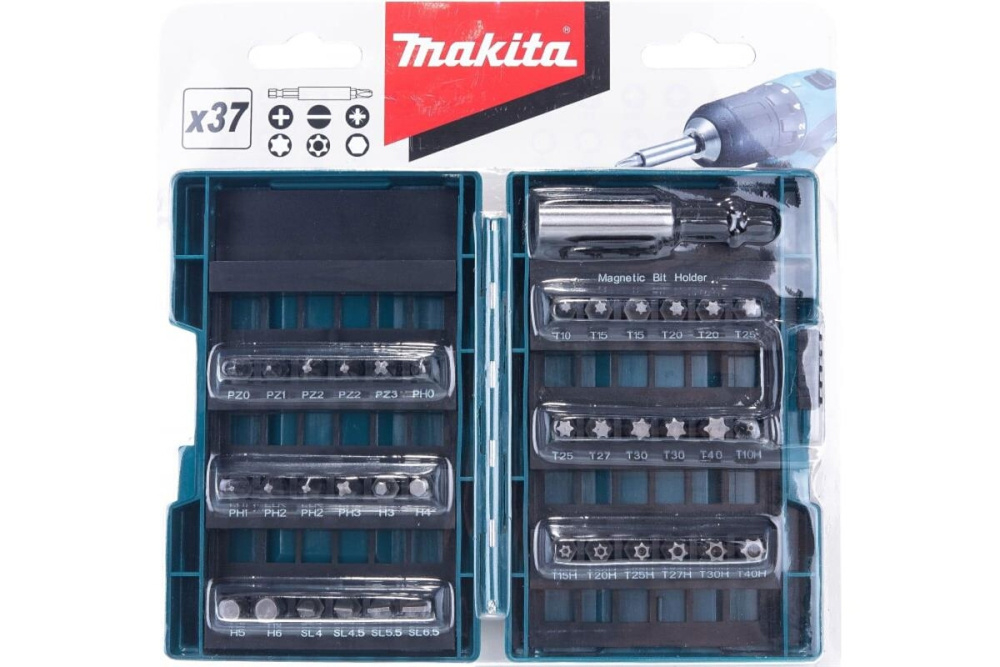 Набор насадок (37 шт в наборе) Makita B-28606