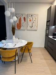 Набор из 2 постеров Sentiment 100х70 см, бежевый, чёрный, оранжевый