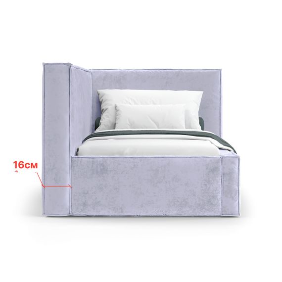 Кровать Bever ПРАВАЯ 120 с подъемным механизмом Nebby 217