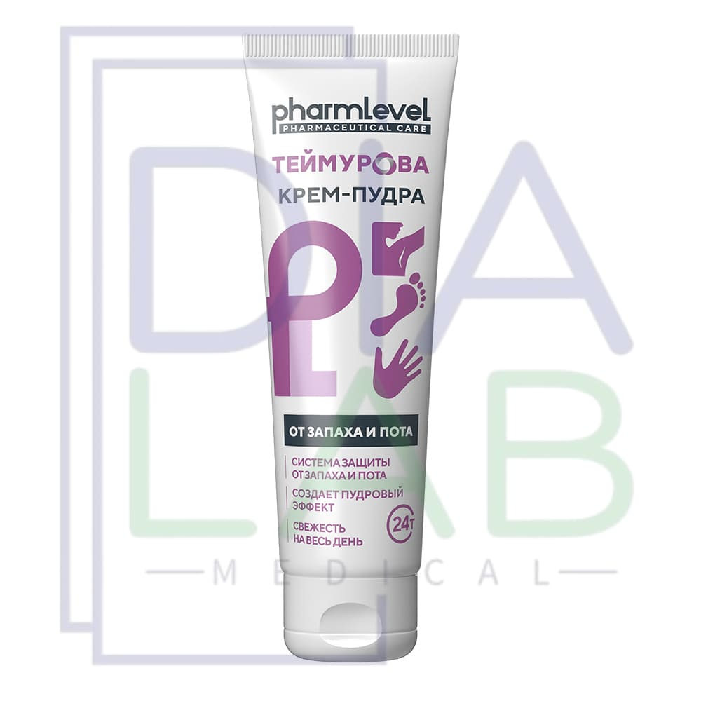 Крем-пудра ТЕЙМУРОВА от запаха и пота, для рук, ног и подмышек, с тальком, 75 мл, 1 шт.