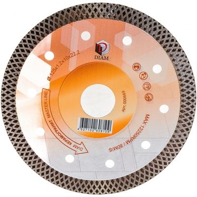 Диск алмазный DIAM MASTERLINE 125*22.2 мм   000669