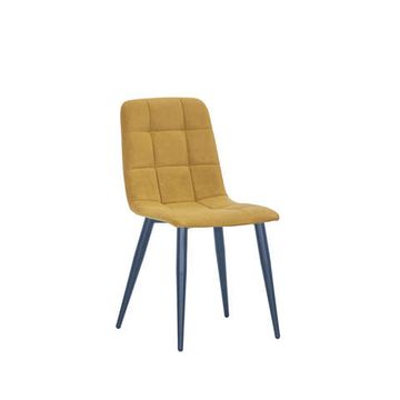 Стул Leset Скай металл Черный/велюр ULTRA MUSTARD Горчичный