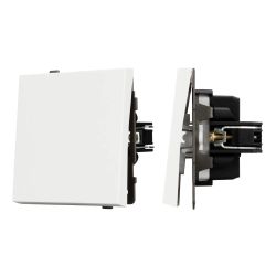 Механизм выключателя одноклавишный непроходной SWT-TENDO-MK01-PL-WH (230V, 10A) (Arlight, Белый) 054033