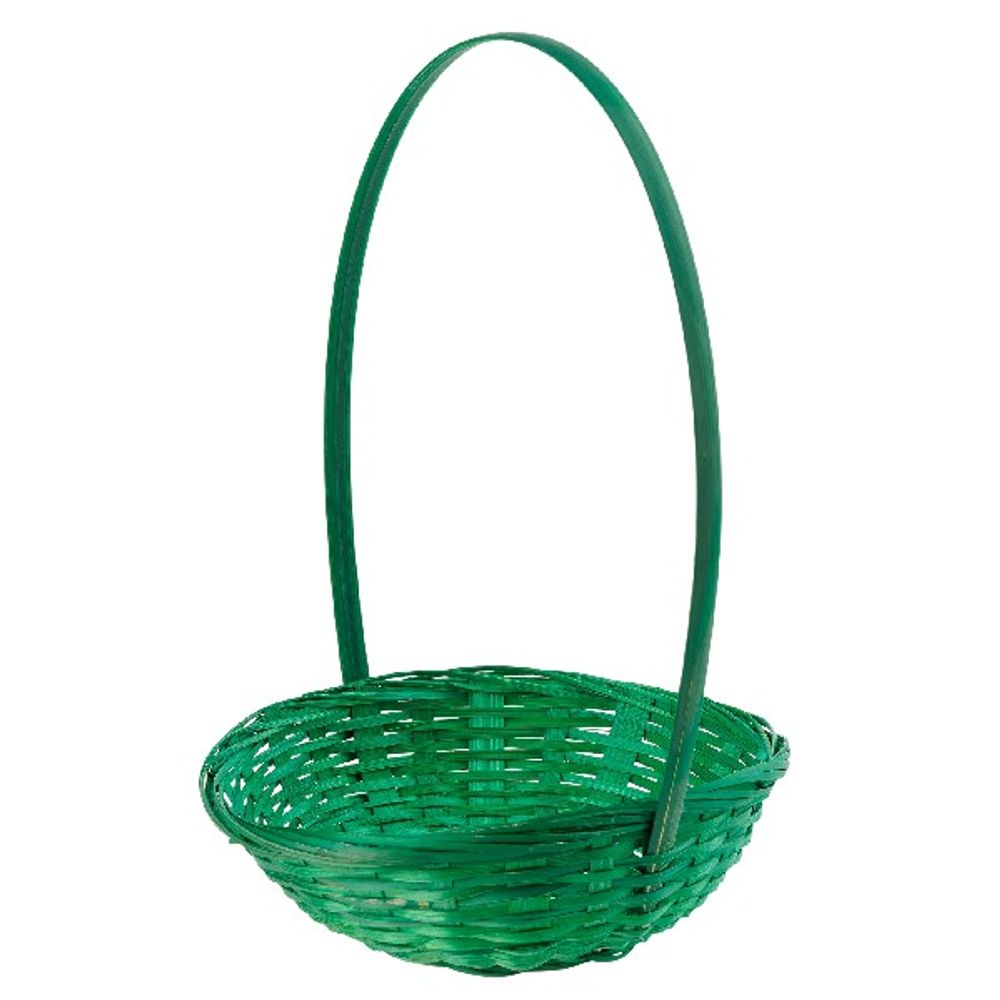 Корзина (бамбук) D19*H5*Н9*HH31 ЗЕЛЕНЫЙ