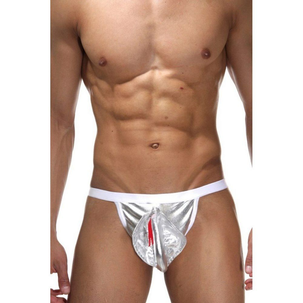 Мужские трусы стринги-костюм "Кобра" белые La Blinque LB063