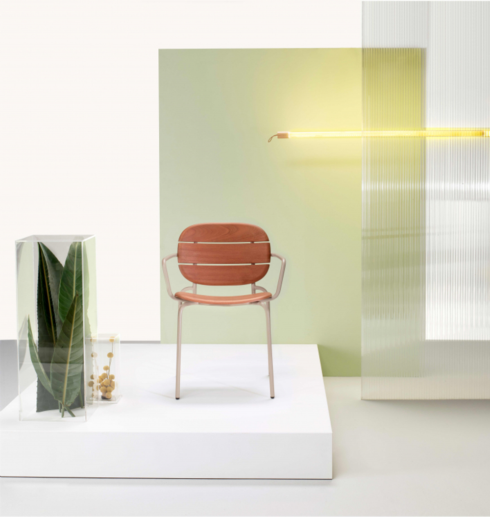 Кресло деревянное Scab Design Si-Si Wood, тортора, красное дерево